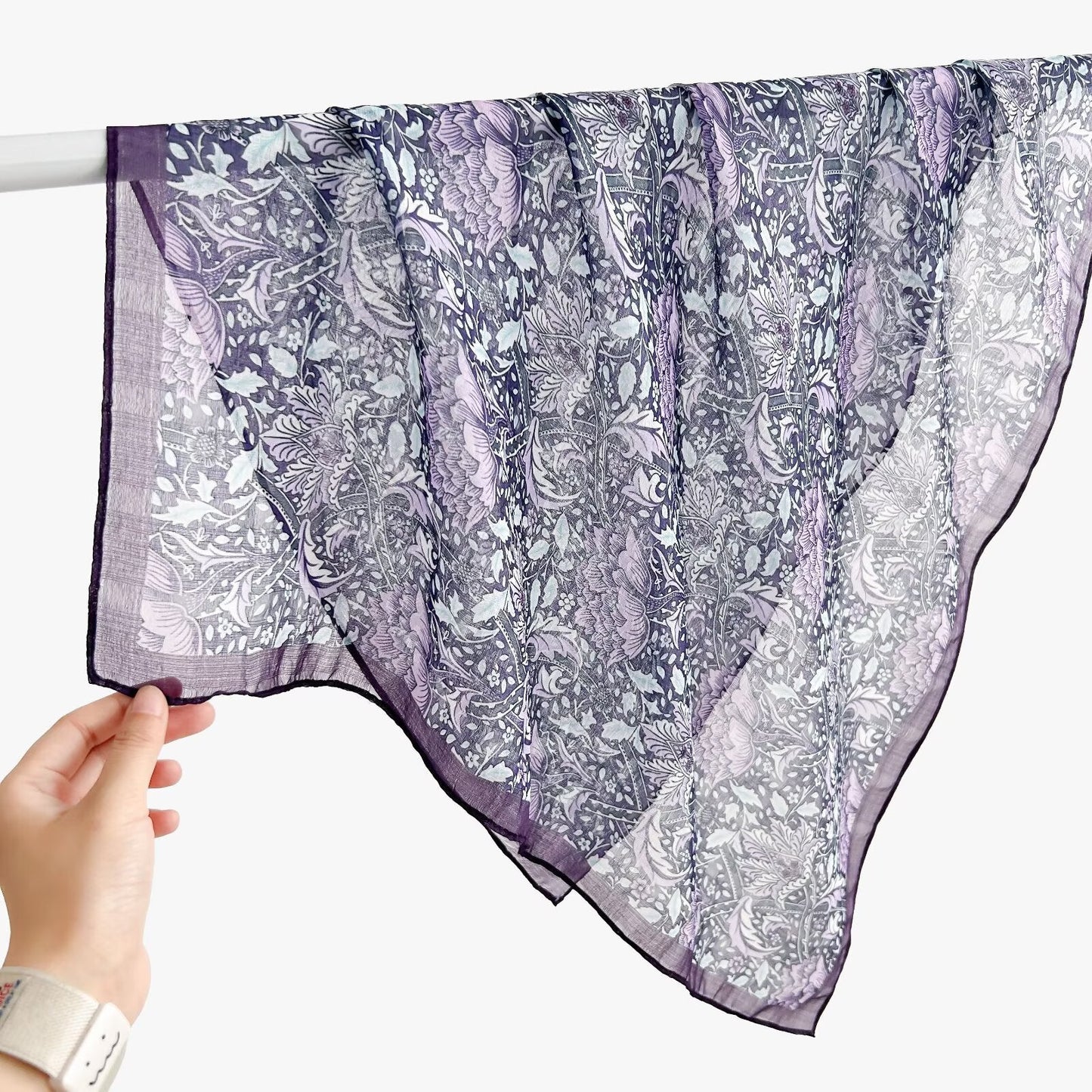 New Breathable Versatile Silk Chiffon Scarf For Women, Also Usable As A Shawl