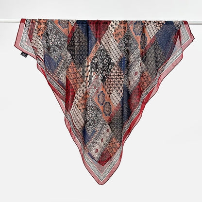 Womens Versatile Floral-print Summer Sun-protective Shawl