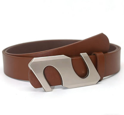Retro Rad Brown Wide Leather Belt With A Premium Feel