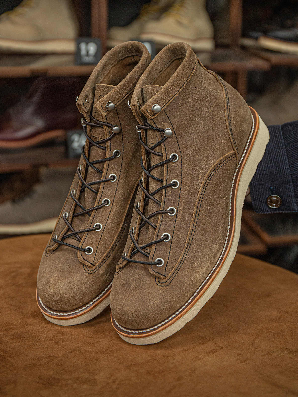 Suede Mens High-top Work Boots