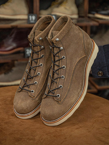 Suede Mens High-top Work Boots