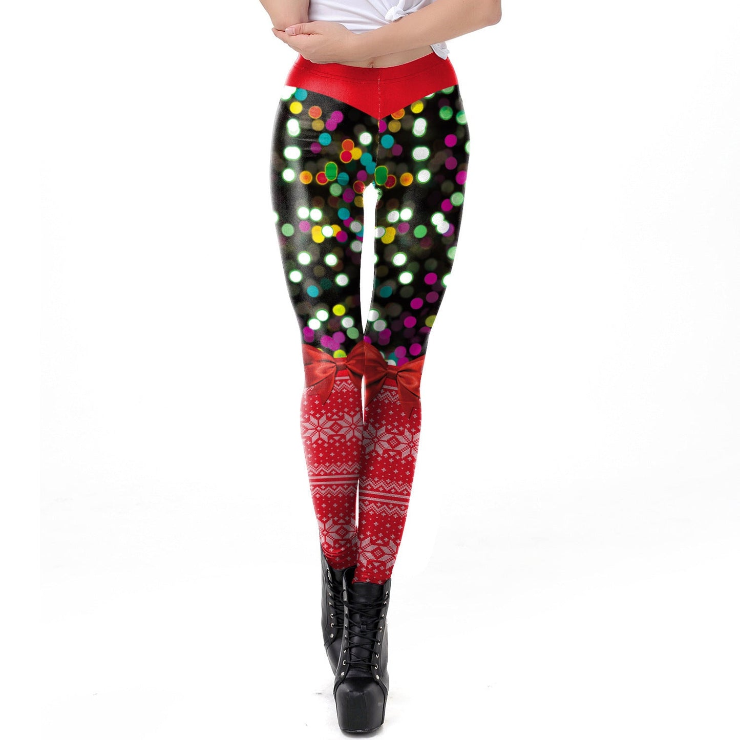 Sexy 3D Digitally Printed Slim-fit Leggings