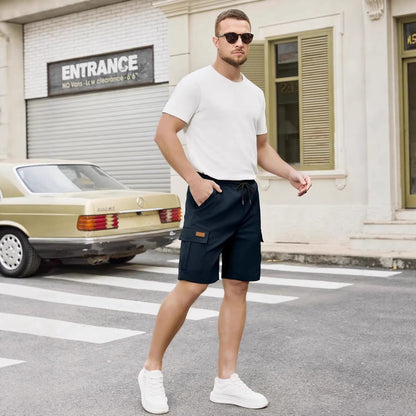 Casual Relaxed-fit Quick-drying Breathable Shorts With Multiple Pockets
