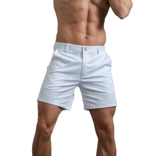Mens Dress Shorts Slim-fit Accentuate Muscles