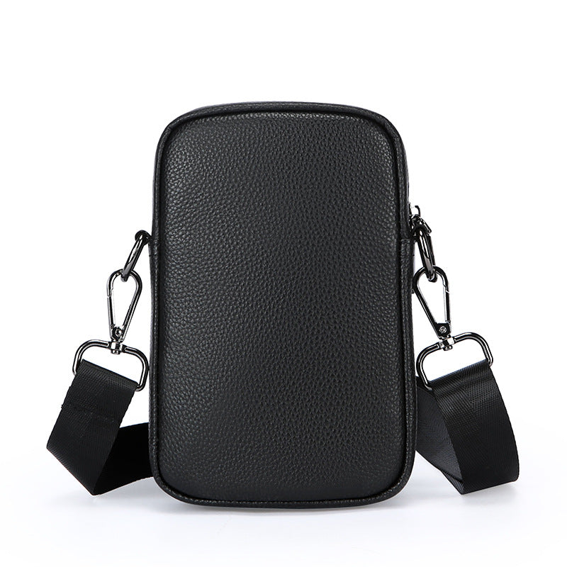 Men's First Layer Leather One-shoulder Crossbody Bag