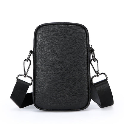 Men's First Layer Leather One-shoulder Crossbody Bag