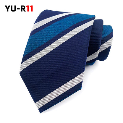 British Gentleman-style Striped Mens Tie For Suiting And Streetwear Coordination