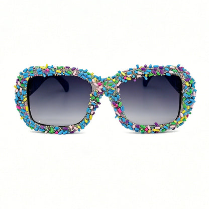 Square-frame Sunglasses Versatile Shades For Beach Vacations