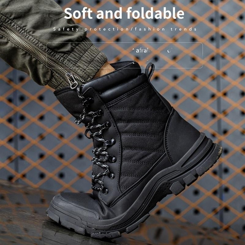 Men's High-top Labor Insurance Shoes Are Smash-proof