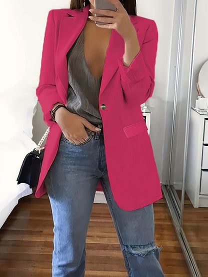 New Stylish Casual Slim-fit Lapel Blazer For Women
