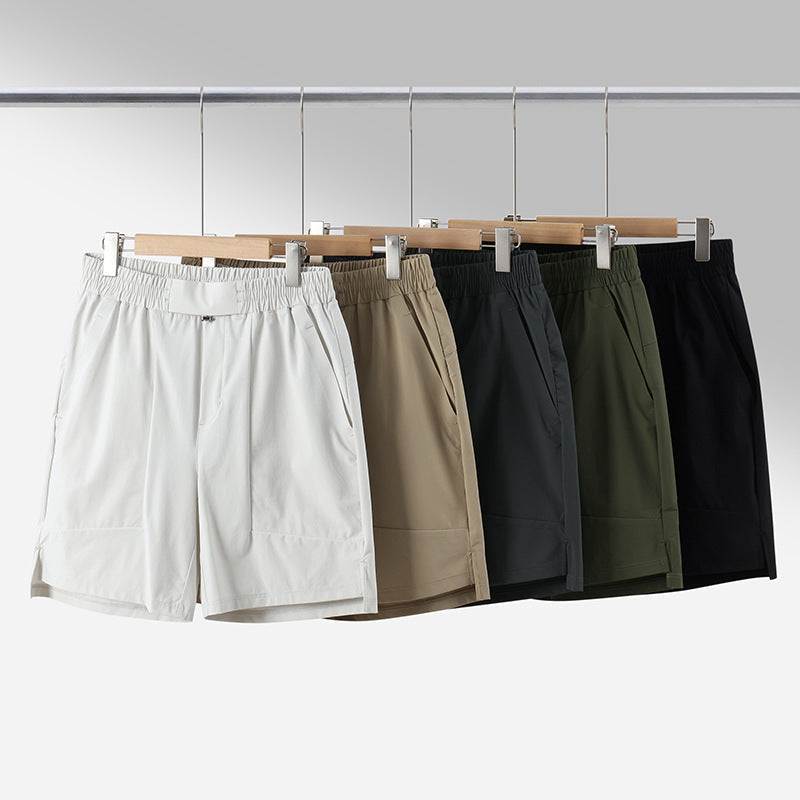 Lulu's New Summer Outdoor Ice Silk Shorts For Men, Quick-Dry Casual Sports Pants For Commuting, Running, And Fitness