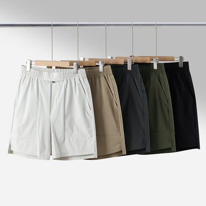 Lulu's New Summer Outdoor Ice Silk Shorts For Men, Quick-Dry Casual Sports Pants For Commuting, Running, And Fitness