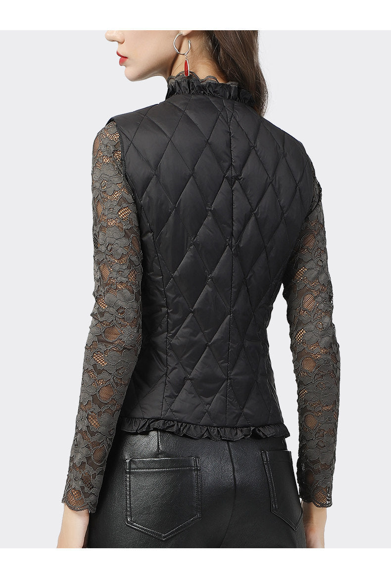 Womens Slim-fit Lightweight Down Vest