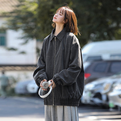 Retro Washed Jacket For Men And Women