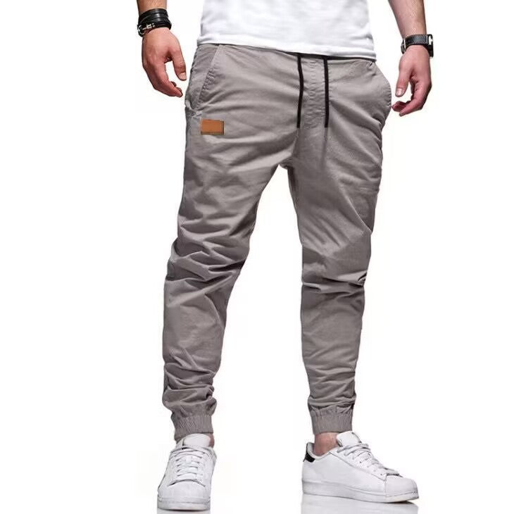 Mens Casual Pants Loose-fitting Straight-leg Trousers Long Pants