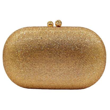 Hot-studded Evening Clutch With A Chain Strap For Banquets