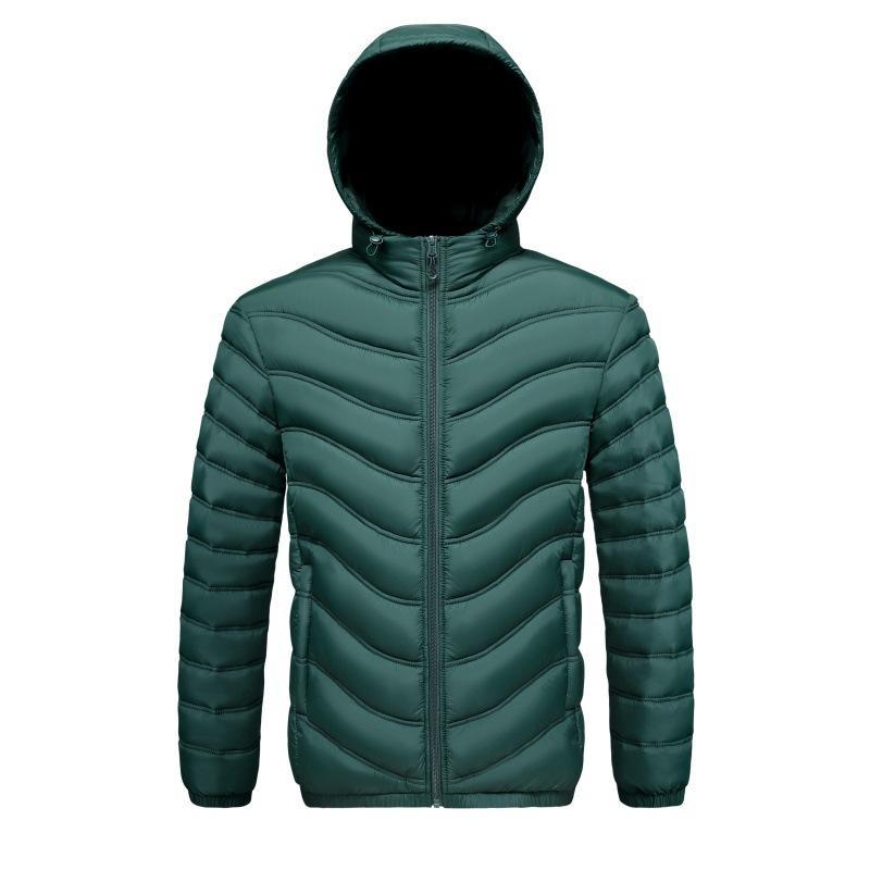 Mens Fleece-lined Cotton-padded Coat