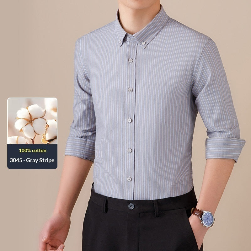 Mens Cotton Fashion Casual Breathable Shirt