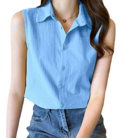 Womens Loose Western-style Bottoming Vest Top