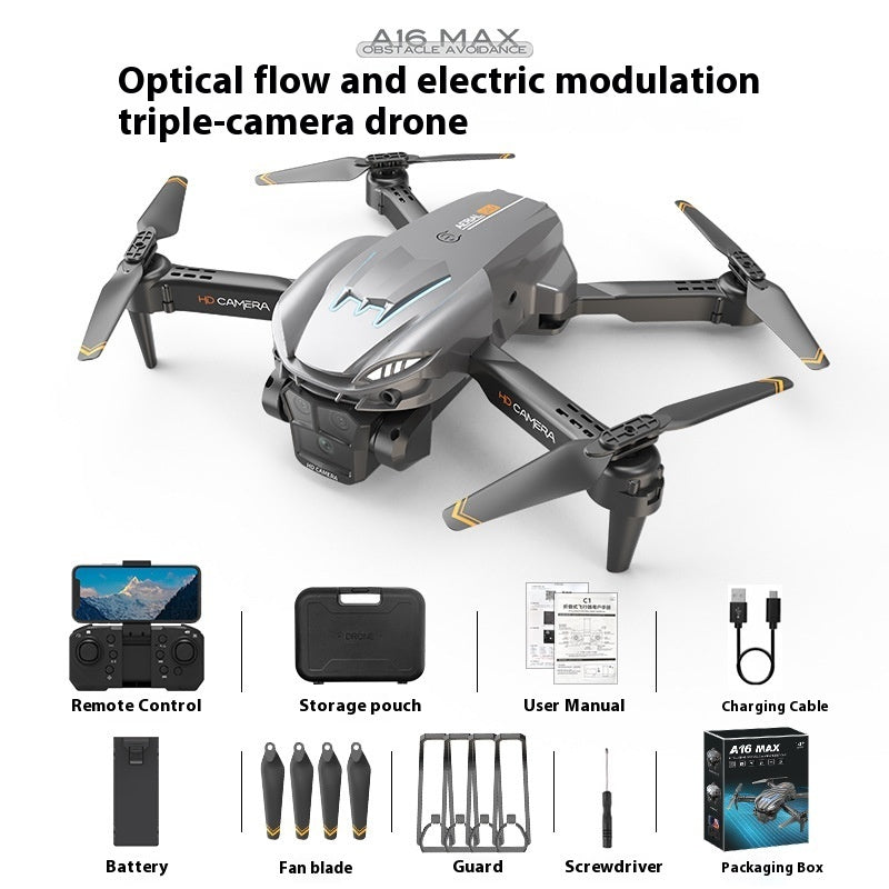 Optical Flow Positioning Three-camera Obstacle Avoidance Drone For Aerial Photography