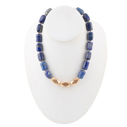 Blue Lapis Nugget Necklace