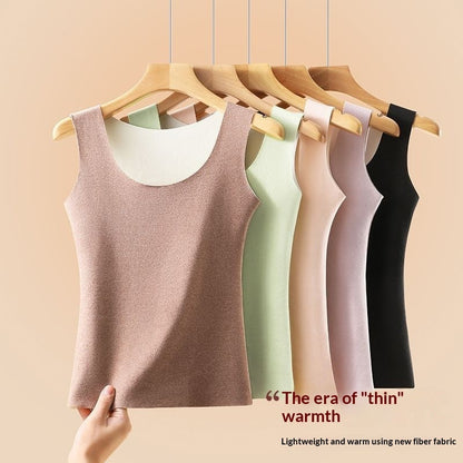 Round Neck Seamless Undershirt For Women