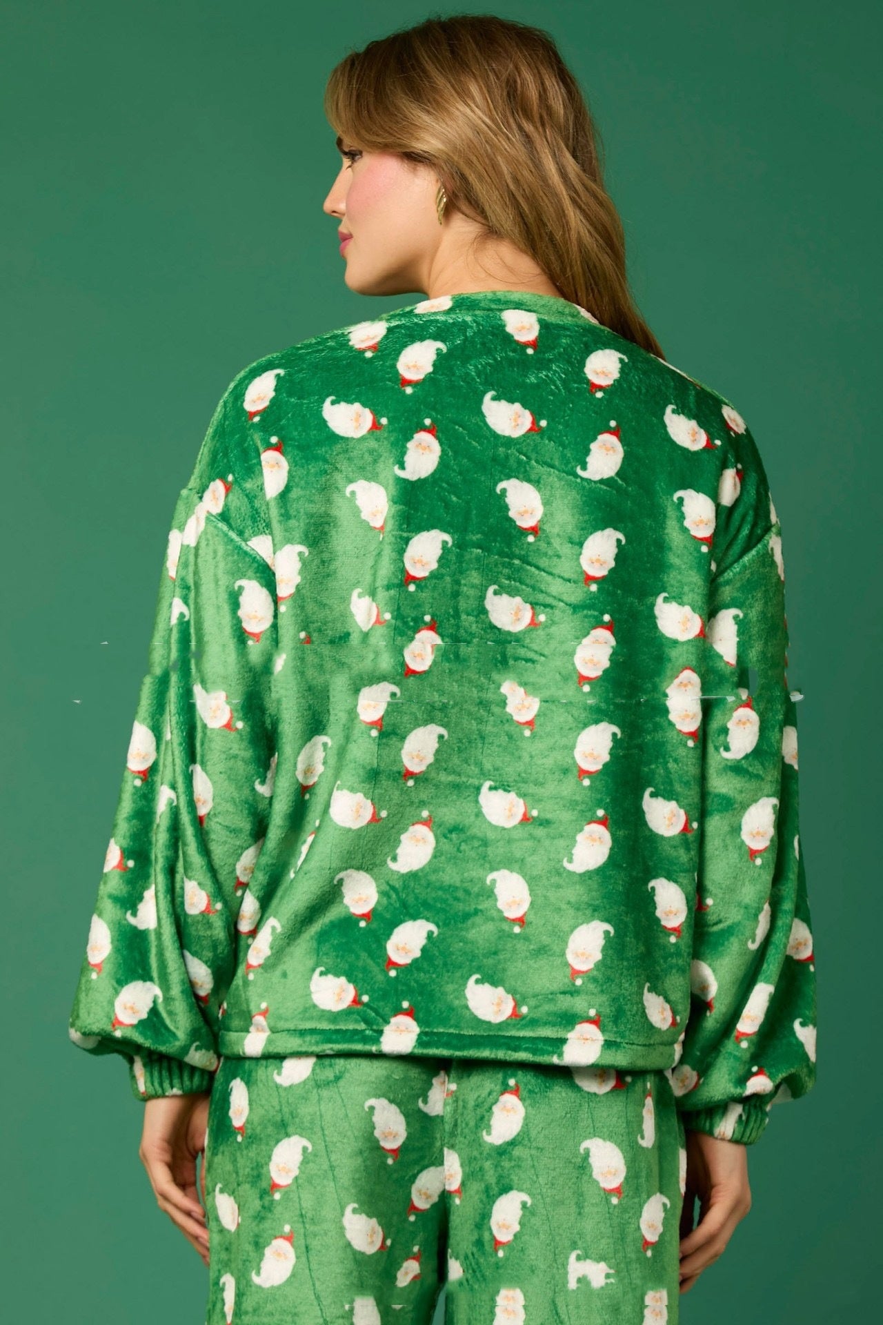 Women's Santa Flannel Pajama Set