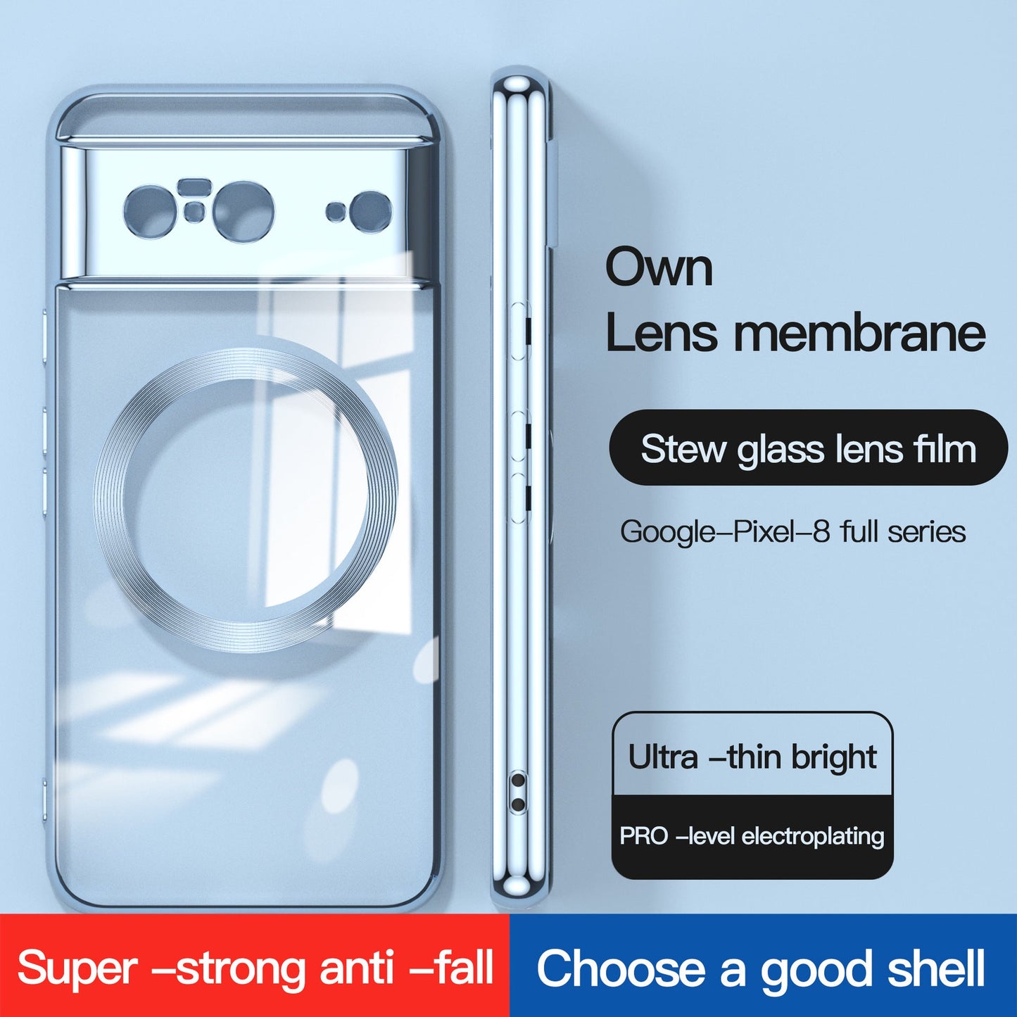 Shockproof Magnetic Phone Case with Camera Protection – Slim Anti-Drop Cover (Multiple Colors)