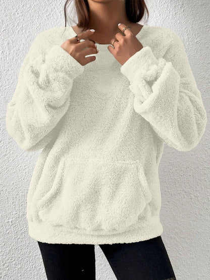 2025 European And American Cross-Border Amazon Aliexpress Hot-Selling Autumn And Winter Casual Fashion Solid Color Long-Sleeved Sweatshirt