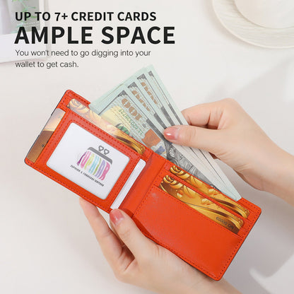 Ultra-thin Carbon-Fiber-Textured Mens Wallet