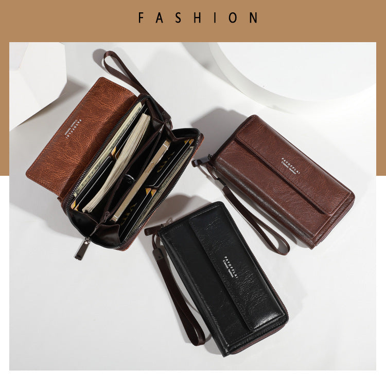 Men's Wallet Bestsellers 2025 New Mobile Phone Bag With Multiple Slots, Casual Long Wallet, Large Capacity Clutch Bag