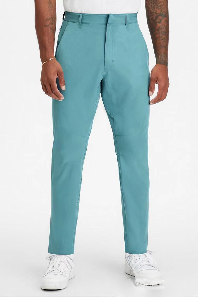 Casual Truly Slim-fit Plus-size Solid-color Mens Dress Pants