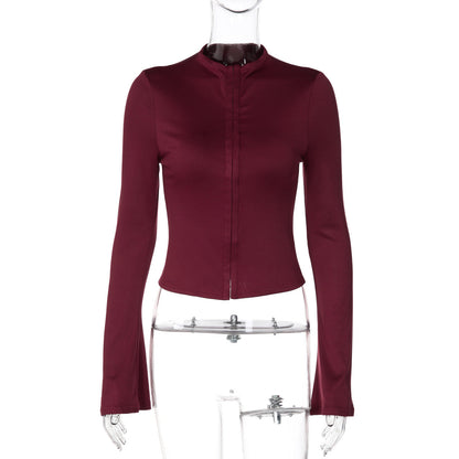 Fashionable Slimming Cardigan With A Row Of Buttons For Women