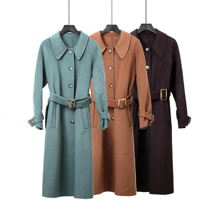 Elegant Commuter Double-Faced Wool Coat