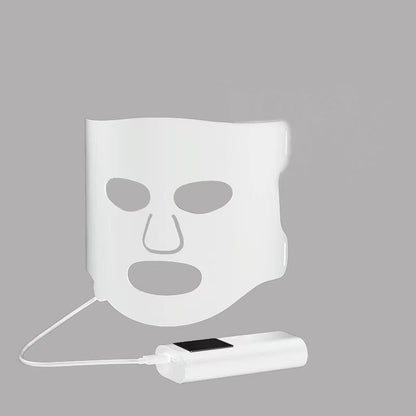 Colorful LED Phototherapy Home Face Black Gold Mask