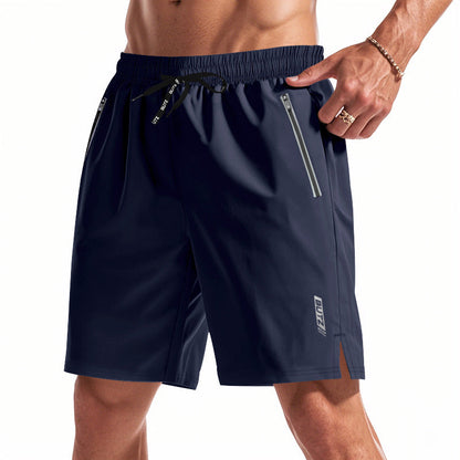 American Cross-border Men's Micro-elastic Loose Night Running Luminous Functional Quick-drying Beach Sports Plus Size Casual Shorts For Men