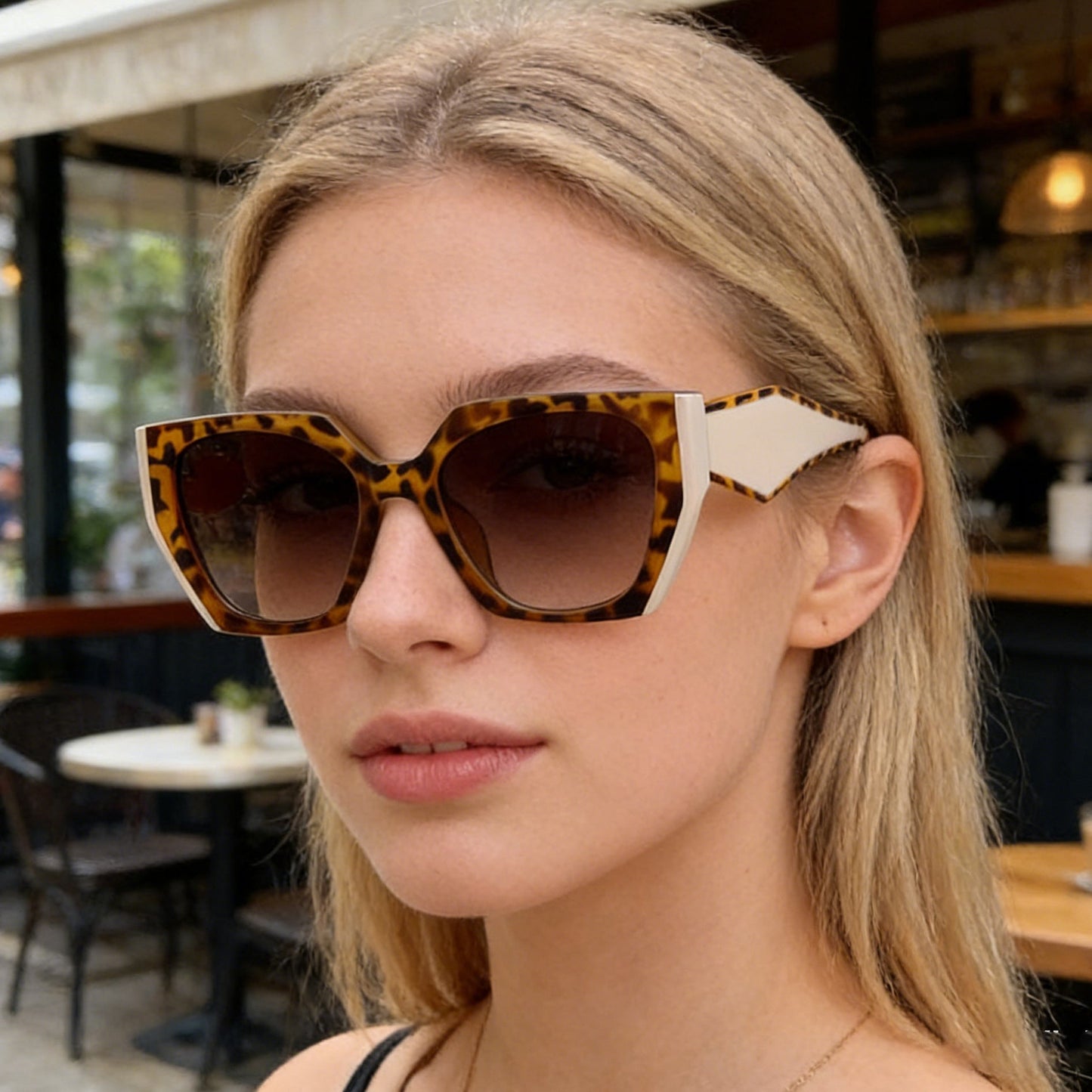 2026 New Fashion Cat-Eye Wide-Tempered Sunglasses For Women, High-End Style, Full-Frame Sunglasses, Same Style As Big-Name Brands
