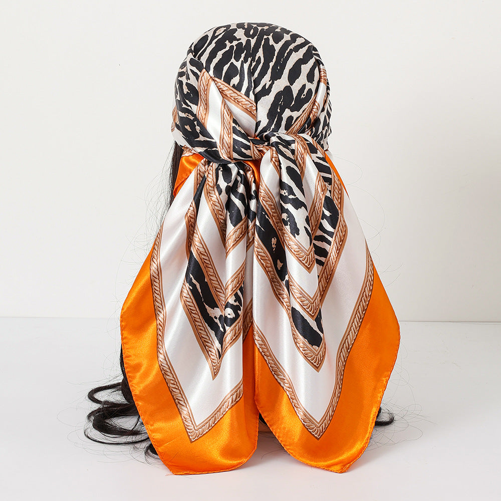Classic Satin Womens Shawl Headscarf And Scarf