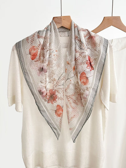 New Breathable Versatile Silk Chiffon Scarf For Women, Also Usable As A Shawl