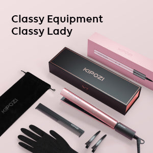 Professional Hair Straightener - Nano Titanium Instant Heating Flat Iron and 2-In-1 Curling Iron Hair Tool with LCD Display
