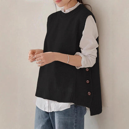 Womens Retro Sleeveless Sweater Vest