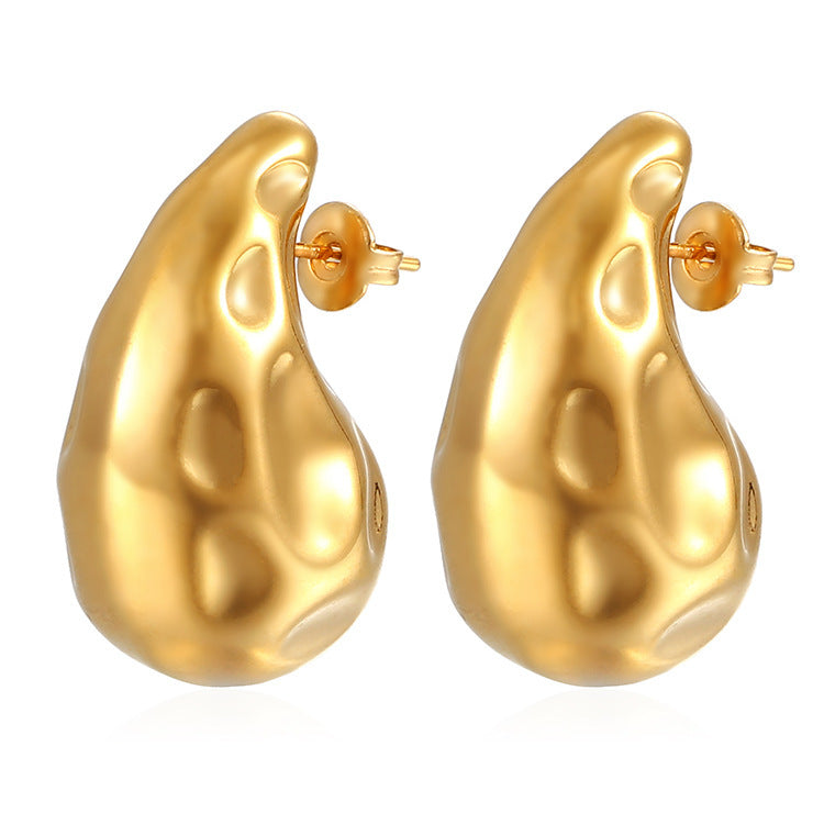 Women's Fashion Stainless Steel Droplet Earrings
