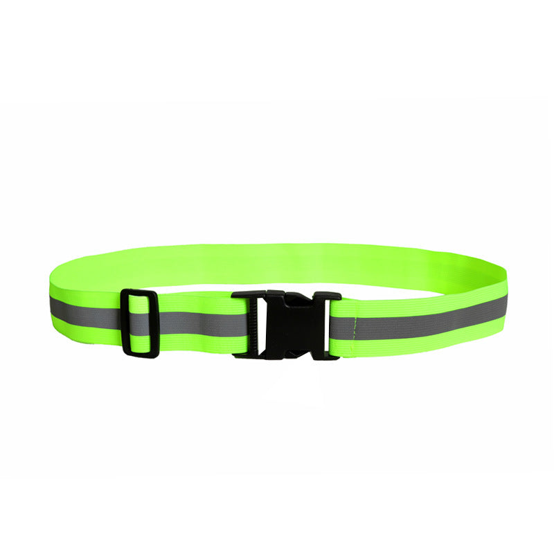 Adjustable Reflective Elastic Waist Belt For Outdoor Night Running And Cycling