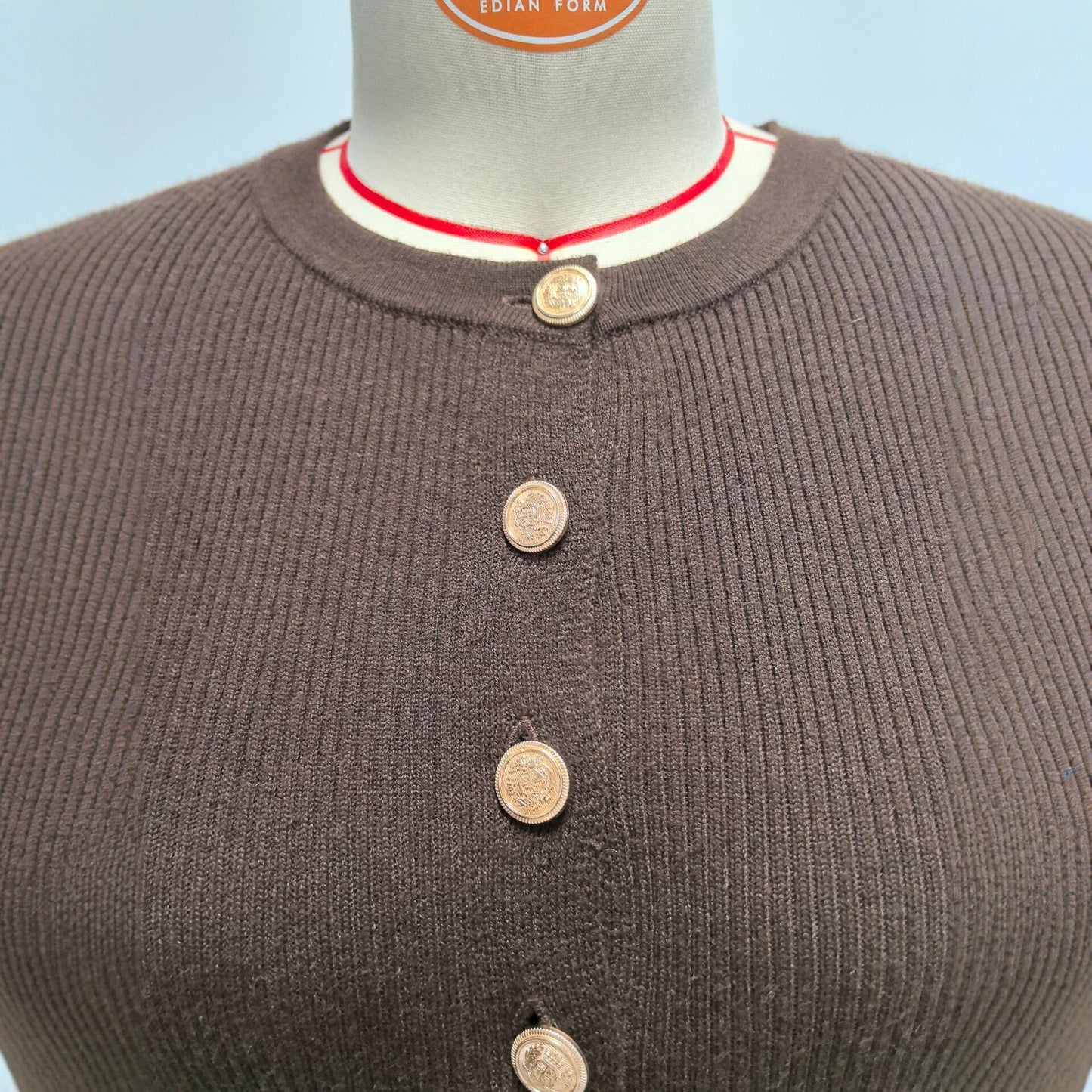 Womens Long-sleeve Button-front Knit Cardigan