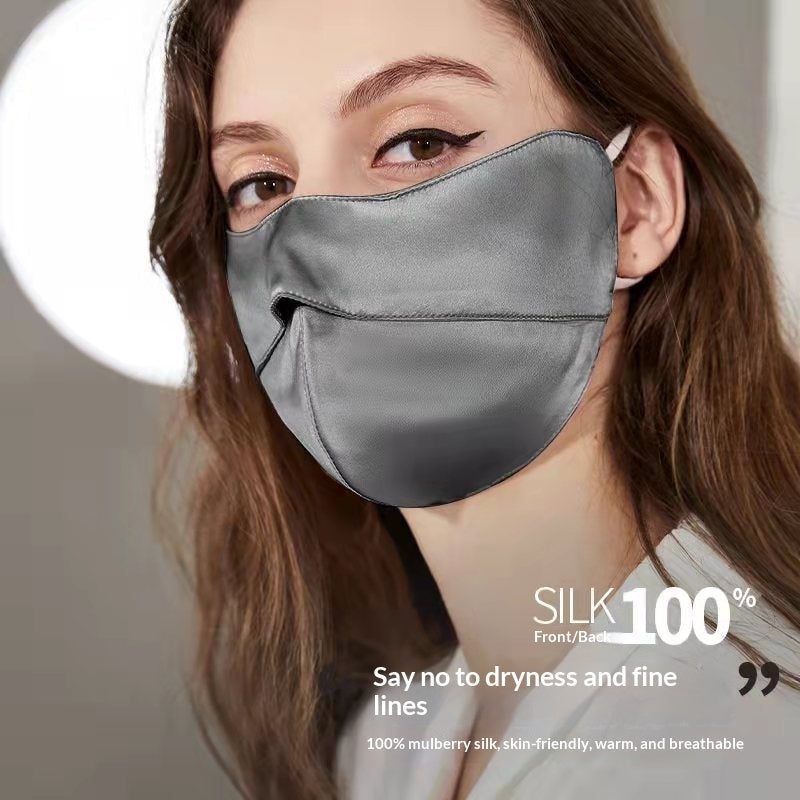 Silk Sun Protection Face Mask Full Face And Neck Coverage UV Protection