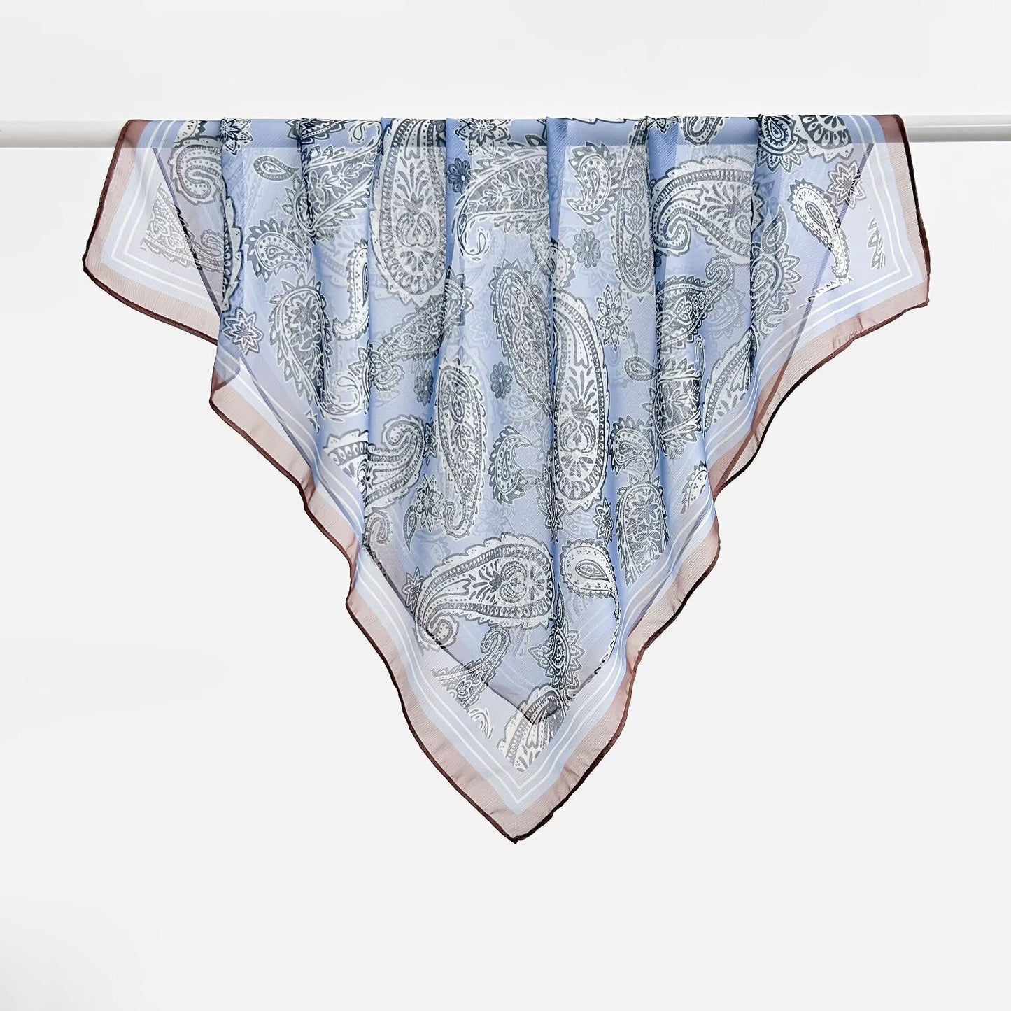 Versatile Printed Thin Square Scarf