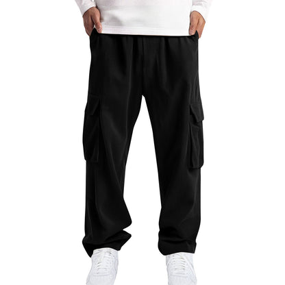 Mens Casual Sporty Corduroy Jogger Work Pants