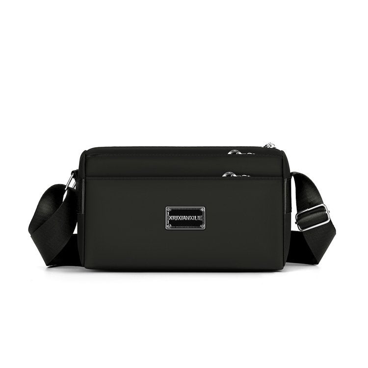 Multi Layer Women's Shoulder Bag, Simple And Versatile, Crossbody Mother Bag, Large Capacity, Fashionable Three-dimensional Cylindrical Bag