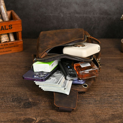 Men's Retro Outdoor Multi-Functional Crossbody Bag