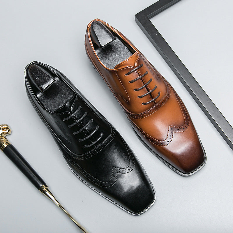 Summer New Mens Stylish Formalbusiness-casual Leather Shoes